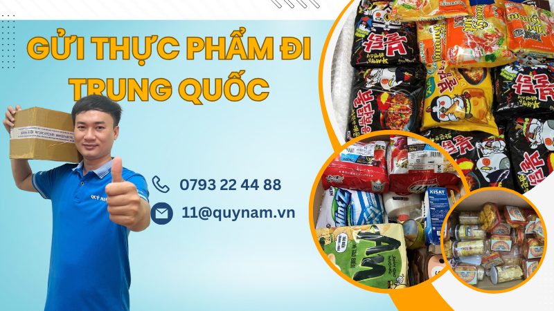 gửi thục phẩm đi trung quốc